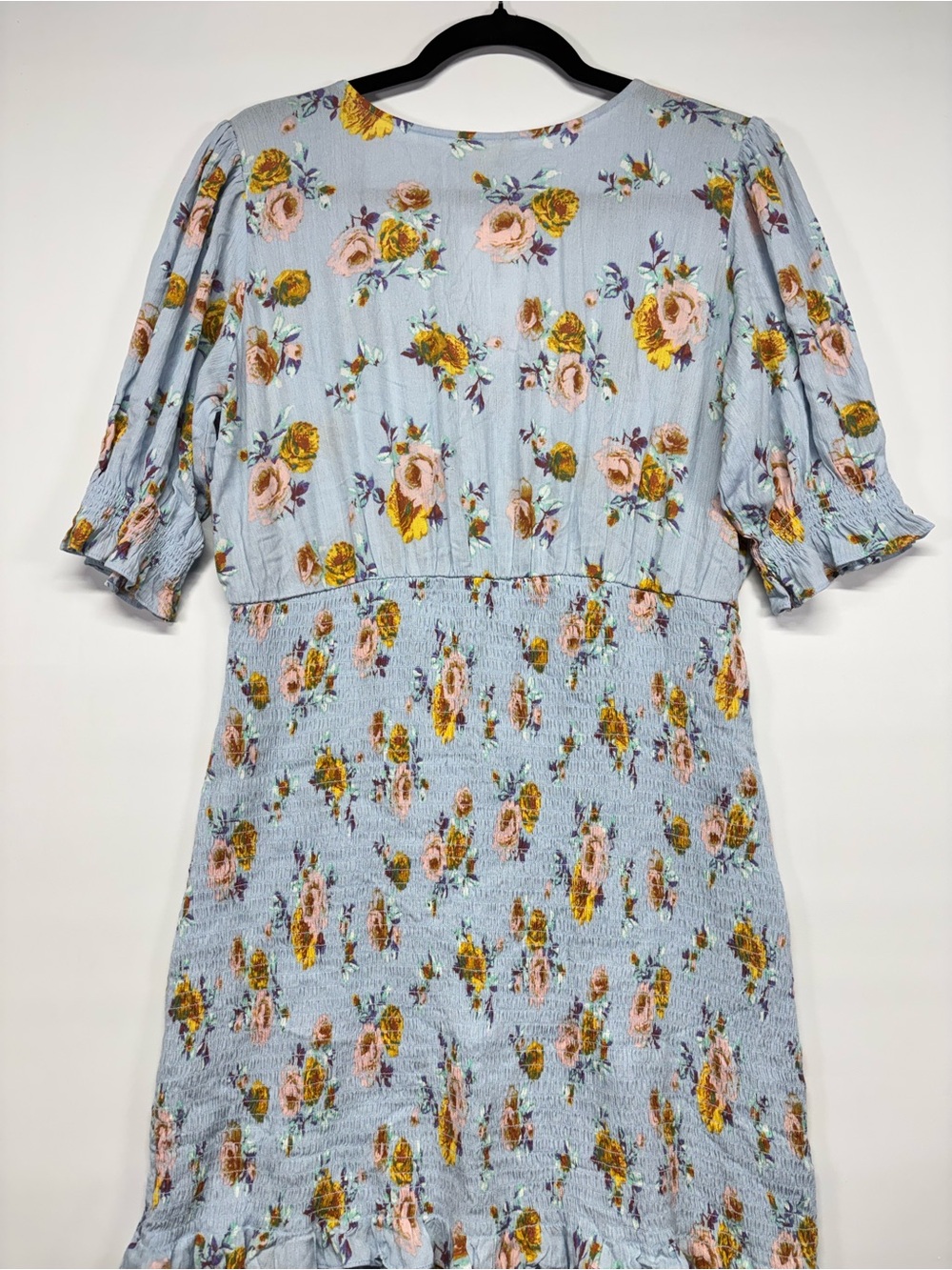 ✨Hem & Thread Floral Smocked Midi Dress Size L - Picture 6 of 11